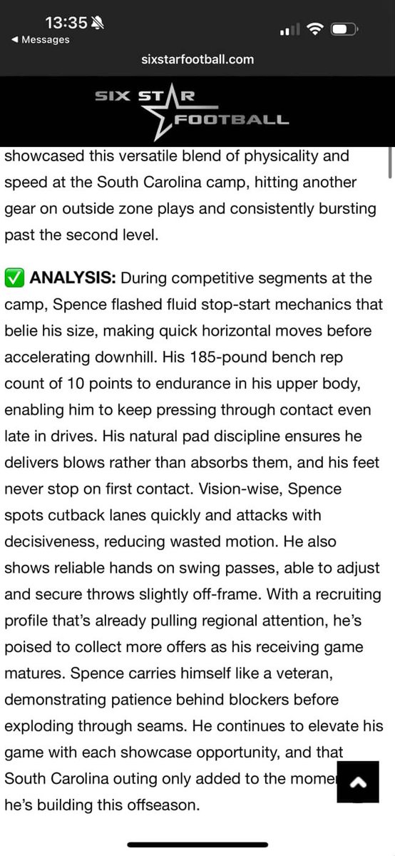 Amario💰 (@amariospence) on Twitter photo thanks for the write up <a href="/sixstarfootball/">Six Star Football | PLUS+</a> from the <a href="/GamecockFB/">South Carolina Football</a> camp <a href="/ZachPropp/">Zach Propp</a> <a href="/jrudIV/">John Rudnicki</a> <a href="/CoachBlack10/">Marquel Blackwell</a> <a href="/FB_CoachFitz/">Sean Fitzgerald</a> <a href="/WIHS_Football/">West Iredell High School Football</a> thanks for the write up <a href="/sixstarfootball/">Six Star Football | PLUS+</a> from the <a href="/GamecockFB/">South Carolina Football</a> camp <a href="/ZachPropp/">Zach Propp</a> <a href="/jrudIV/">John Rudnicki</a> <a href="/CoachBlack10/">Marquel Blackwell</a> <a href="/FB_CoachFitz/">Sean Fitzgerald</a> <a href="/WIHS_Football/">West Iredell High School Football</a>