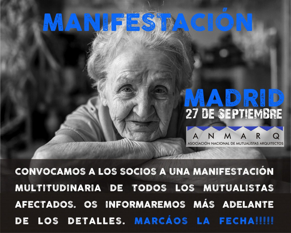 Por una pasarela justa, súmate al clamor común de mutualistas de la arquitectura, abogacía… 27SEP en Madrid, manifestación #pasarelaRETA #pasarelaRETAya #pasarela_constitucional #pasarela_universal