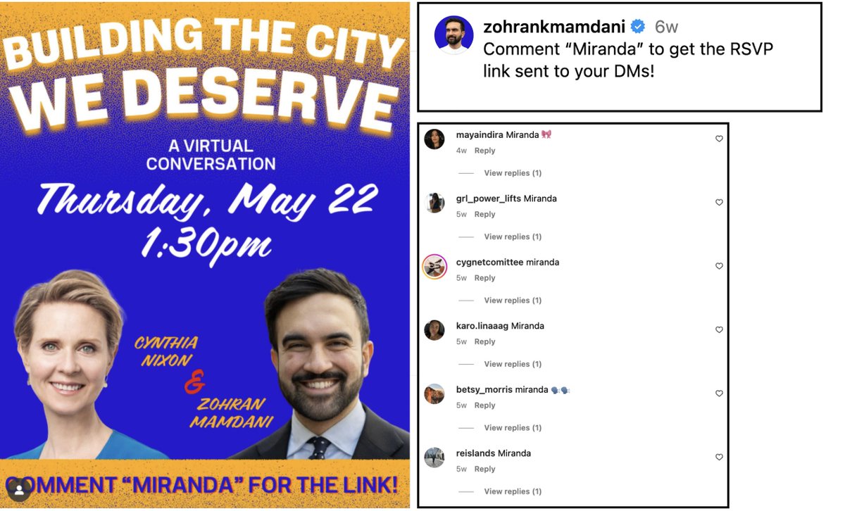 Rachel Karten (@milkkarten) on Twitter photo It’s the social tool of the moment. Brands like NY Times and Notion are already customers. Now candidates like Zohran Mamdani are using it to engage supporters. Manychat, the comment-to-DM automation tool, is out to solve the “no one clicks link on social media” problem. It’s the social tool of the moment. Brands like NY Times and Notion are already customers. Now candidates like Zohran Mamdani are using it to engage supporters. Manychat, the comment-to-DM automation tool, is out to solve the “no one clicks link on social media” problem.