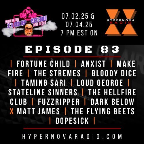 🎆TONIGHT @ 7 pm EST: @kickassrockshow episode 83 &amp; ft. music from: 

@fortunechildmusic
@Bloodydiceband
@thisisanxist
@makefireband
<a href="/thestremes/">The Stremes</a>
@tamingsariband
@loudgeorgeofficial
-- &amp; MORE! 

TUNE IN ON THE @live365official APP OR
hypernovaradio.com
.
.
.
#rockradio
