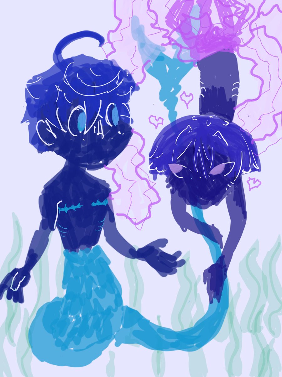 dendromage's tweet photo. #chiscaraweek2025 day 3 - supernatural 
deep sea sirens https://t.co/VykDrzo1tS