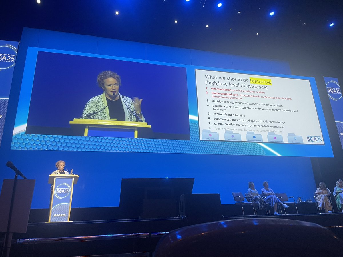 SharonBarker84's tweet image. #SOA25 Day2 Takeaways
Palliative care is not just talking about dying it’s about “what matters most” to patients & their families
Listen to understand, not to respond
Don’t assume-ask them!
Get to know your palliative care team
The opportunity to talk is empowering & liberating