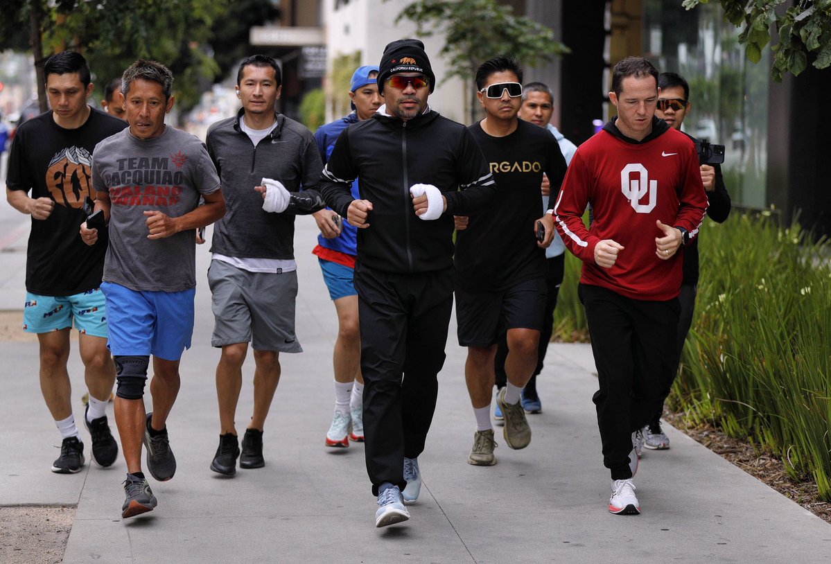 MannyPacquiao's tweet image. Early morning grind. No shortcuts, just hard work and discipline. 👊🏽 #TeamPacquiao
#PacquiaoBarrios JULY 19 | Live on PBC PPV on PRIME VIDEO!