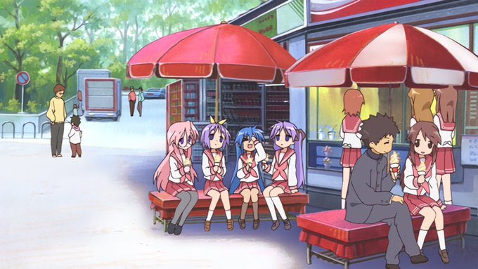K0nataPosting's tweet image. hanging out #luckystar