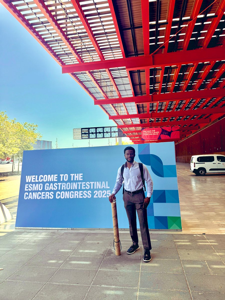Dimeji Lanade, MD (@lanademd) on Twitter photo Despite the flight delays😮💨, made it to ESMO GI, great day 1🙌🏿 <a href="/myESMO/">ESMO - Eur. Oncology</a> #ESMOGI2025 Despite the flight delays😮💨, made it to ESMO GI, great day 1🙌🏿 <a href="/myESMO/">ESMO - Eur. Oncology</a> #ESMOGI2025