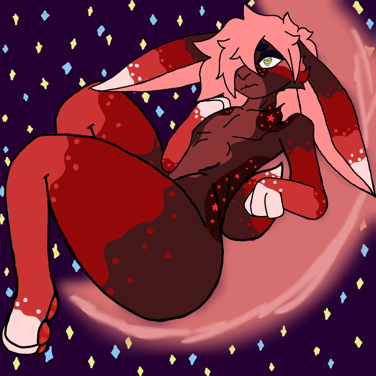 Fembunny180's tweet photo. Blood moon bunny https://t.co/Kf60ZRNXhg