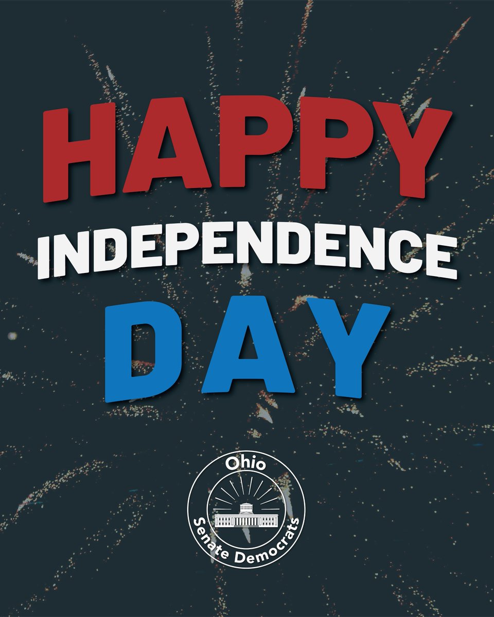 OhioSenateDems's tweet image. Happy #IndependenceDay!
As we celebrate our country's independence today, we also acknowledge our continued fight to fulfill the promise of true liberty and justice for all.
