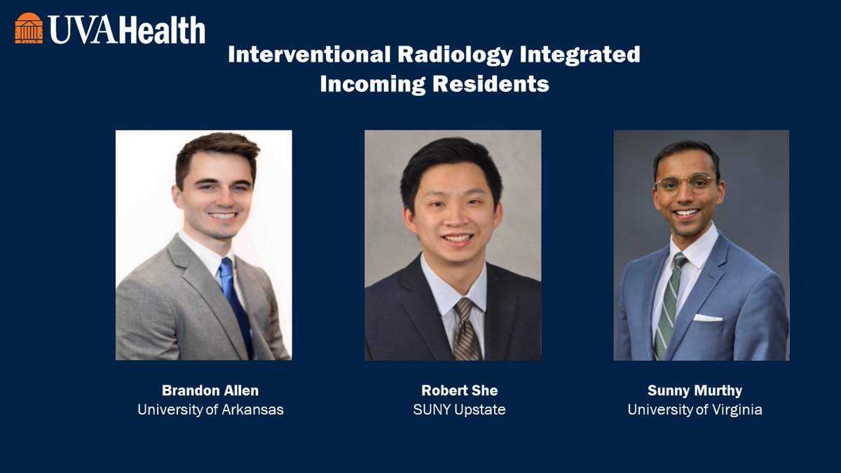 A warm welcome to the incoming residents! We are thrilled to have you all on the team! 🎉

#radres #radiologyresidency #uvahealth #medschool
