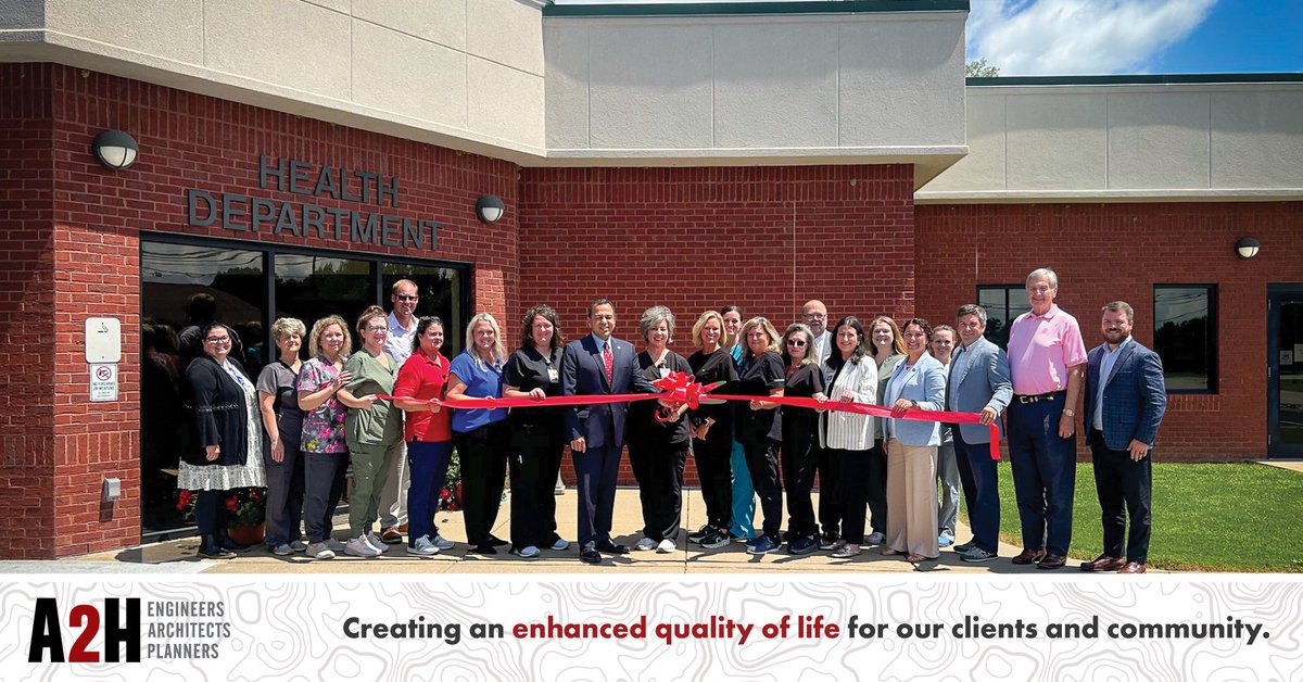 2 days &amp; 2 ribbon cuttings… Carroll and Tipton County both celebrated the completion of renovations to their county health department buildings. A2H was honored to lead the design for both in partnership with local leaders and the Tennessee Department of Health.