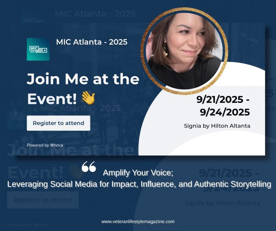 🔥 I’m hosting a roundtable + speaking at #MIC2025 in ATL!
🎙️Amplify Your Voice: Leveraging Social Media for Impact, Influence
PLUS: @VetLifestyleMag is teaming up w/ Julee Brand of W. Brand Publishing to spotlight MilSpace Books + military authors! 🎥📚#useyourvoice