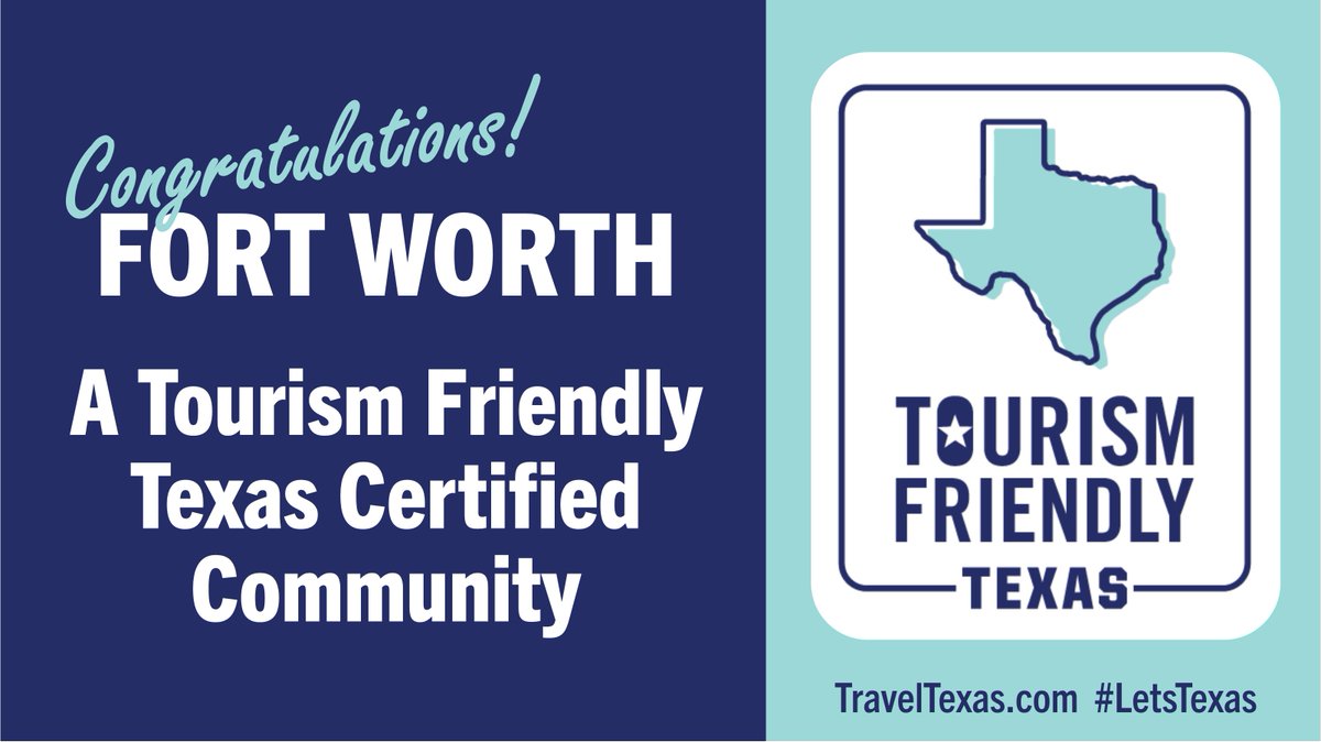TexasEconDev's tweet image. Congratulations to Fort Worth on being designated Texas’ newest Tourism Friendly Texas Certified Community!
From the rich Western heritage of the Stockyards to the many film and music destinations scattered within Fort Worth, this designation highlights the city’s unique…