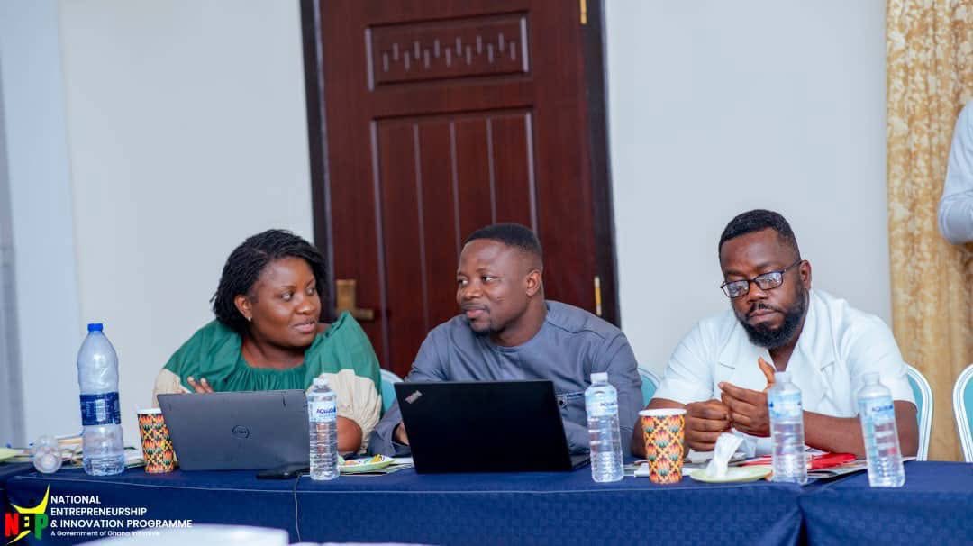EricAdjei_'s tweet photo. Today, July 2nd, 2025, NEIP began a 3-day expert review workshop for the Adwumawura Programme's training manual. The outcome is expected to enhance the program's impact and empower beneficiaries with necessary skills and knowledge.
 #NEIP https://t.co/YlGa2tZXbQ