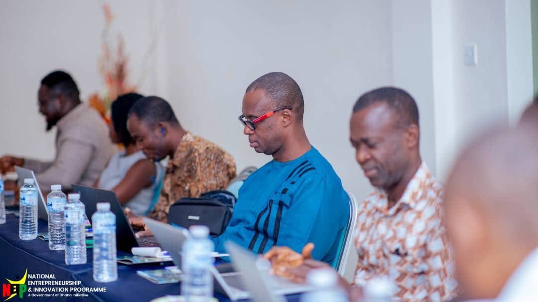 EricAdjei_'s tweet photo. Today, July 2nd, 2025, NEIP began a 3-day expert review workshop for the Adwumawura Programme's training manual. The outcome is expected to enhance the program's impact and empower beneficiaries with necessary skills and knowledge.
 #NEIP https://t.co/YlGa2tZXbQ