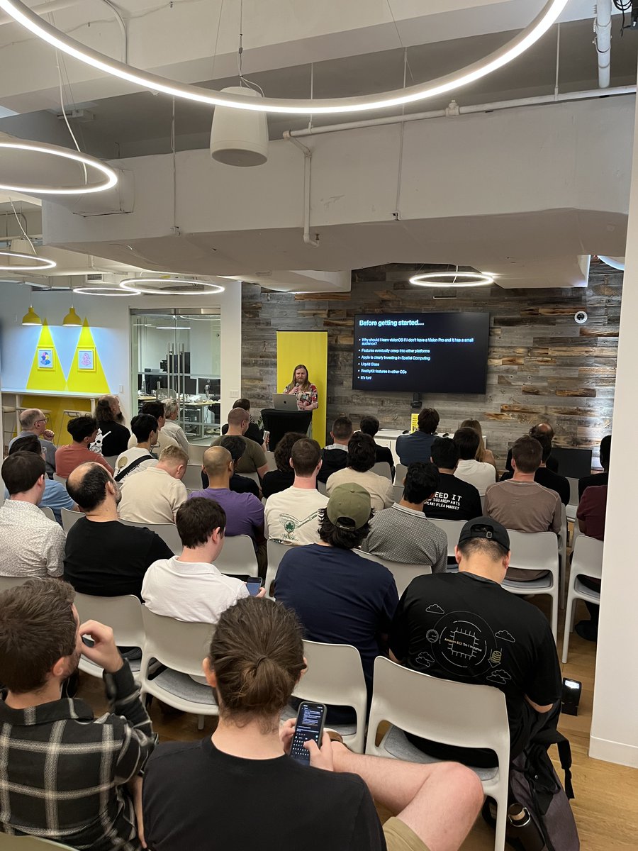 iOSoho's tweet image. 🌟 Thank you to @Snap for hosting and all speakers for their great talks at last night’s iOSoho Meetup!
📸 Check out our photos &amp;amp; share yours by tagging us!
🎥 Recordings will be ready in 1–2 weeks—stay tuned for updates!
#iOSoho #NYCMeetup