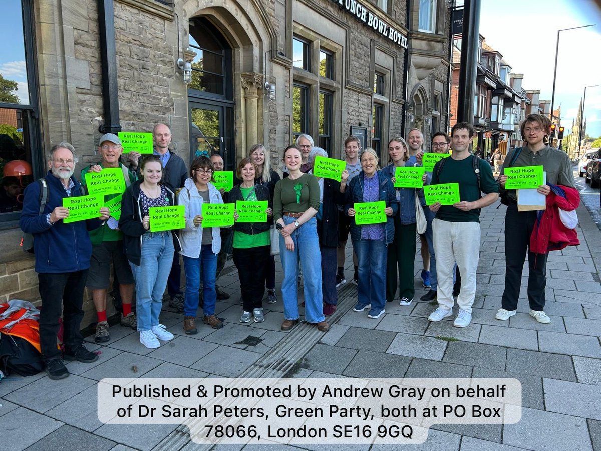 NCLGreenParty's tweet photo. Fantastic turn out for Dr Sarah Peters’ South Jesmond by-election campaign launch tonight. Lots of excitement about our authentic, passionate, hard working candidate who lives in the heart of Sandyford. DM us to get involved!

#SouthJesmond
#RealHopeRealChange https://t.co/NgoJKrltsm
