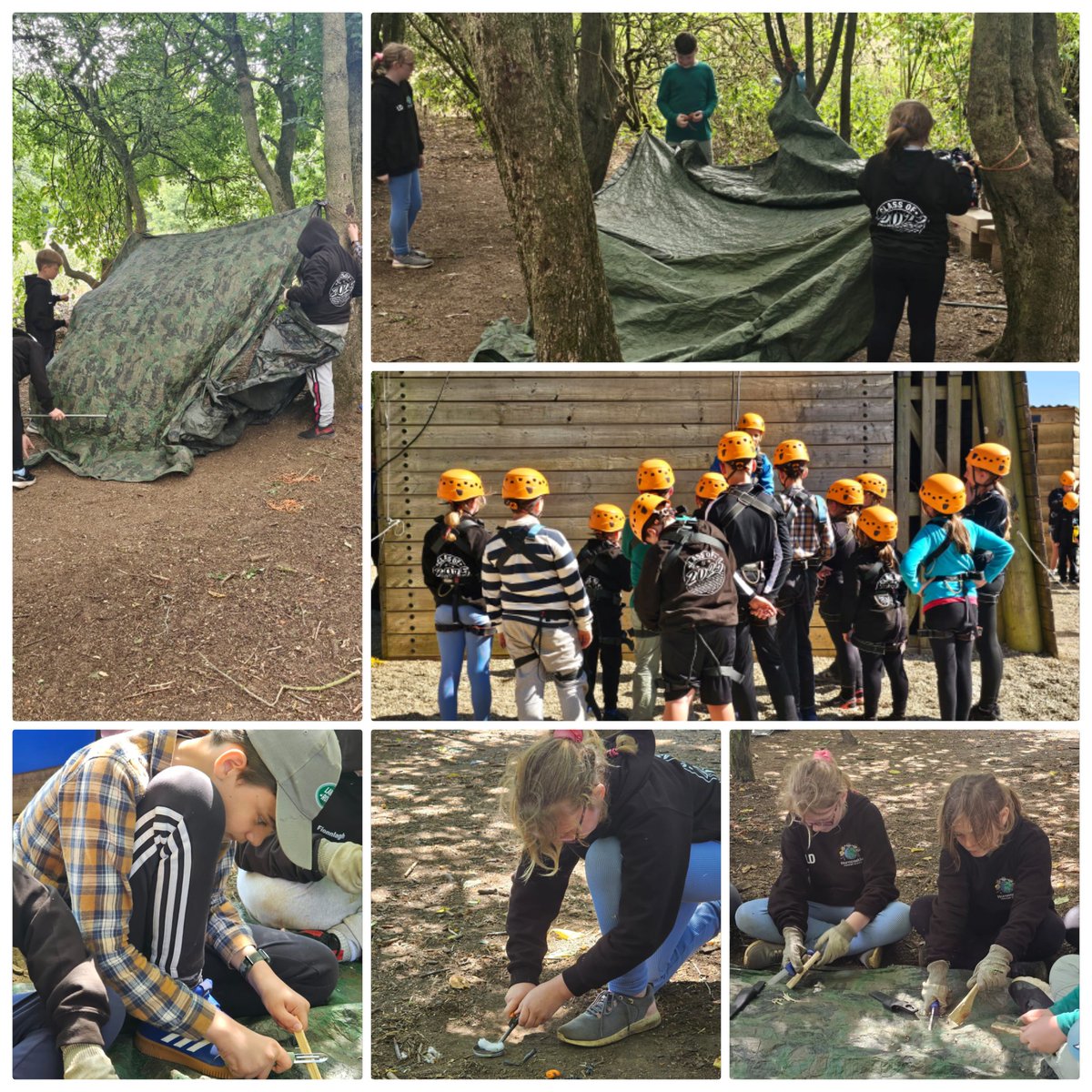 Year 6 PGL. Today we have done abseiling and survival skills! More to follow soon! #experiencesforall  ⛺️ 🌳