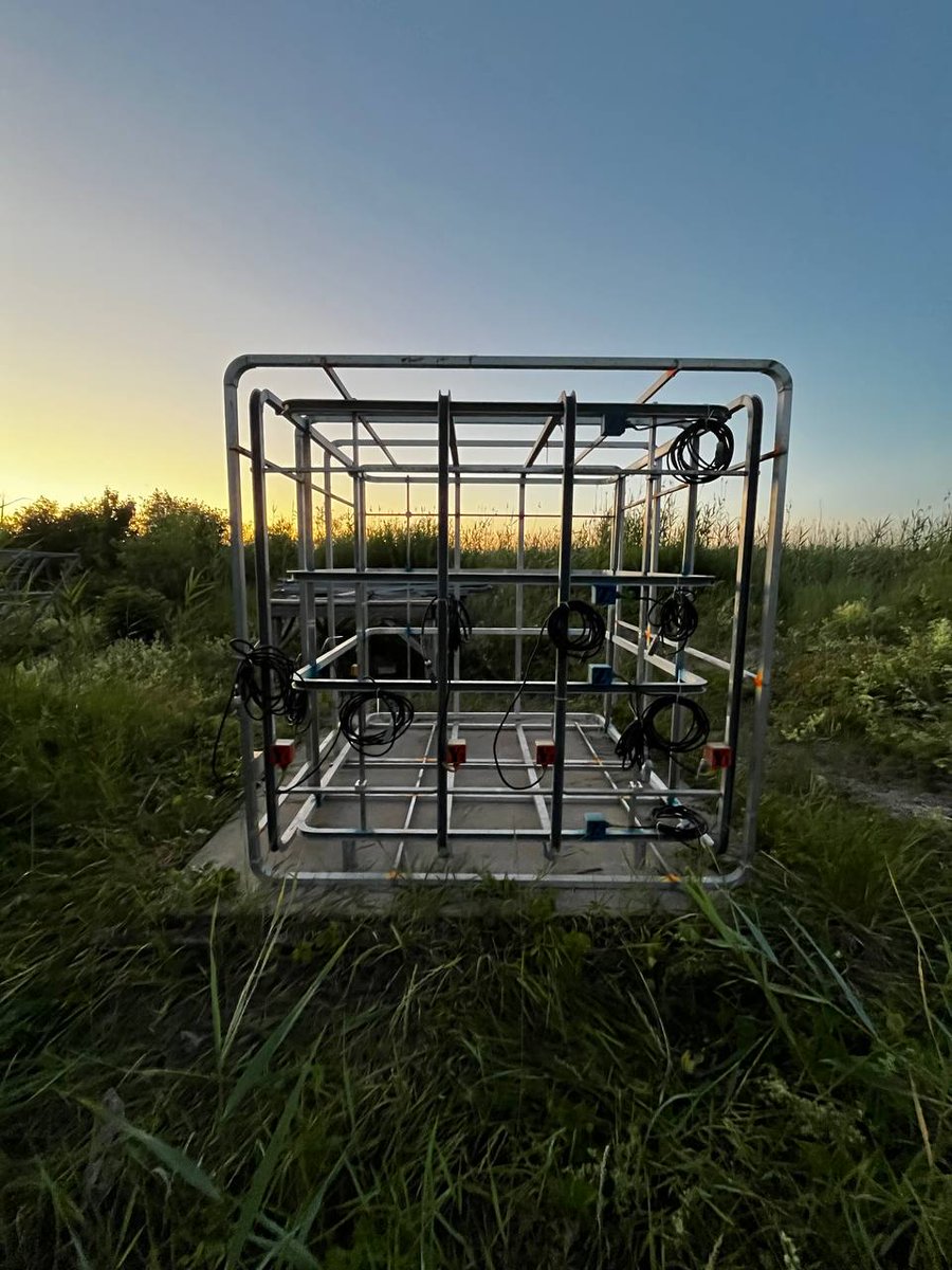 RybAnimNavGroup's tweet image. The magnetic coils are ready for #navigation experiments on migratory #songbirds. #CuronianSpit #Rybachy