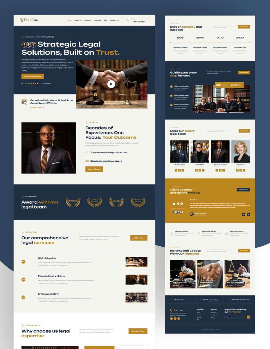 chris_visuals55's tweet image. Law Firm Website ✨