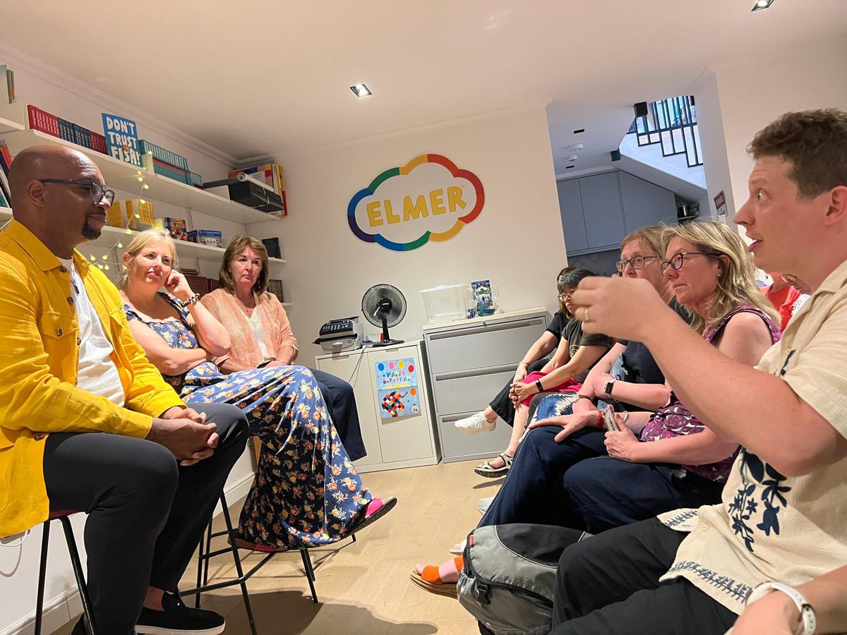 sam_creighton's tweet image. Amazing evening hearing Kwame Alexander speak at @AndersenPress salon tonight. His line that &apos;the mind of an adult begins in the imagination of a child&apos; will stay with me. I also got to ask a question about shifting themes in his work that I&apos;ve been wondering about for a while 👏