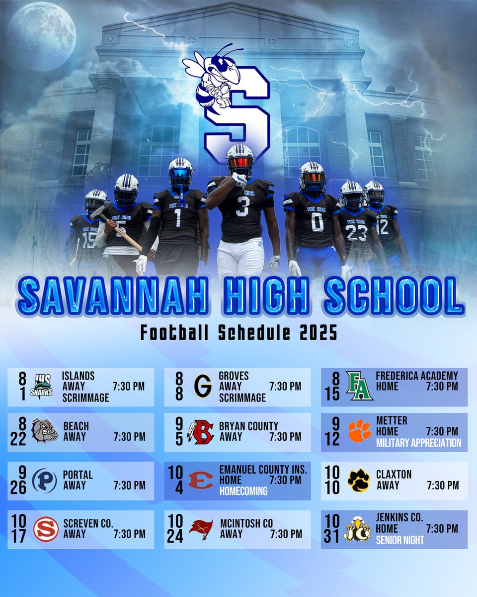 📣 IT’S OFFICIAL. 📣
The 2025 season is HERE. The path is set. The mission is clear.
We’re repping DA HIGH with pride, purpose, and POWER. #DaHigh #ALLIN #SavannahStrong #FridayNightLights