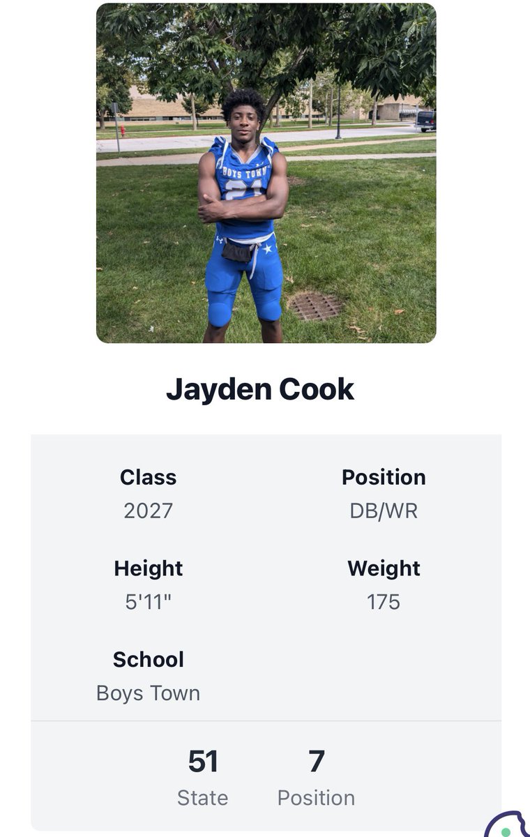 Thanks <a href="/PrepRedzoneNE/">Prep Redzone Nebraska</a> and a special thanks to my guy <a href="/PRZ_OscarG/">Oscar Galindo</a> for the updated ranking! <a href="/PRZ_OscarG/">Oscar Galindo</a> I appreciate you for putting me on the radar! 🦾🙏🏽