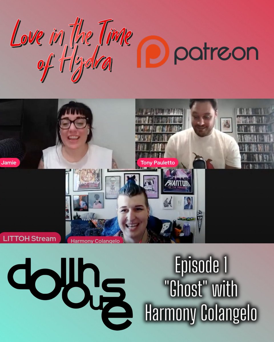 Love in the Time of Hydra (@littohpod) on Twitter photo Our first Dollhouse Patreon is out now!
We talked to <a href="/ThisEndsAtProm/">This Ends At Prom Podcast</a>'s Harmony Colangelo about "Ghost." There were LOTS of feelings.
WATCH OR LISTEN HERE: patreon.com/LITTOHPodcast?… Our first Dollhouse Patreon is out now!
We talked to <a href="/ThisEndsAtProm/">This Ends At Prom Podcast</a>'s Harmony Colangelo about "Ghost." There were LOTS of feelings.
WATCH OR LISTEN HERE: patreon.com/LITTOHPodcast?…