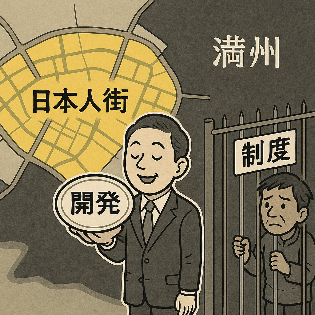「満州を発展させた」と語る前に、それが“誰のための発展”だったのかを考えてみよう。

📌 道路も鉄道も、まず“日本人街”と軍のために整備された
📌 学校・病院・役所は日本人中心で、現地人は周縁化された
📌 「追い出してはいない」という声があるが、“制度”で排除されていた