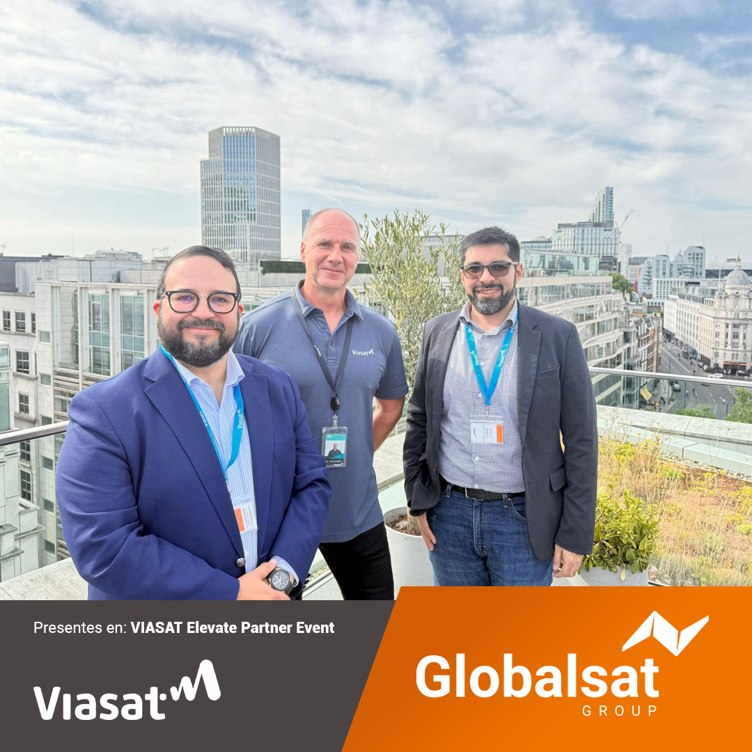 🛰️✨ ¡Conectividad que eleva!

Participamos en el encuentro Viasat Elevate 2025, el evento global de partners que impulsa la evolución de la conectividad satelital y el Direct-to-Device (D2D) en todo el mundo.

En Londres, nuestro CEO J. Alberto Palacios y nuestro CTO Ismael