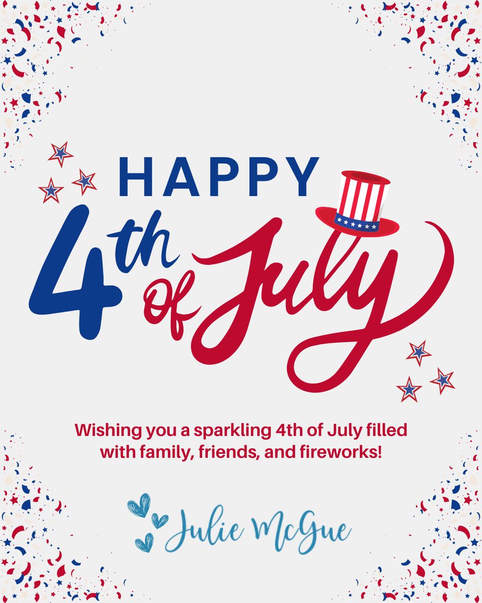 🎆 Happy 4th of July! Wishing you a day full of fun, celebration, and a good book.

#FourthOfJuly #SummerReads
