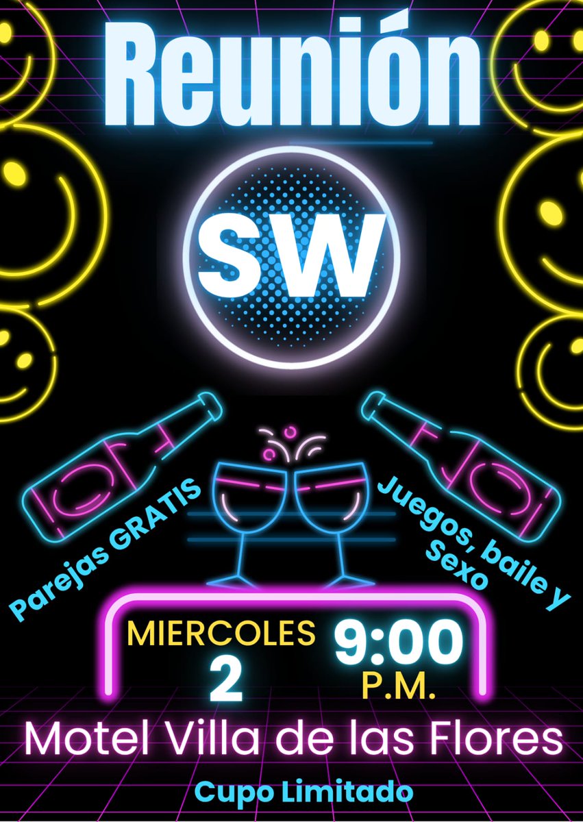 ‼️HOY‼️HOY‼️HOY‼️

Reunión Motelera Swinger

 ✅ Miércoles 2 de julio

✅ Parejas GRATIS 🆓 

✅Cada quien lleva sus bebidas 🍺🍷🥃

✅3 Singles (COVER)

✅9:00PM

✅ Solo debes confirmar tu lugar.

#Miercoles #motel #Swinger #Puebla #MiercolesDeMorboYProvocación #single #pareja