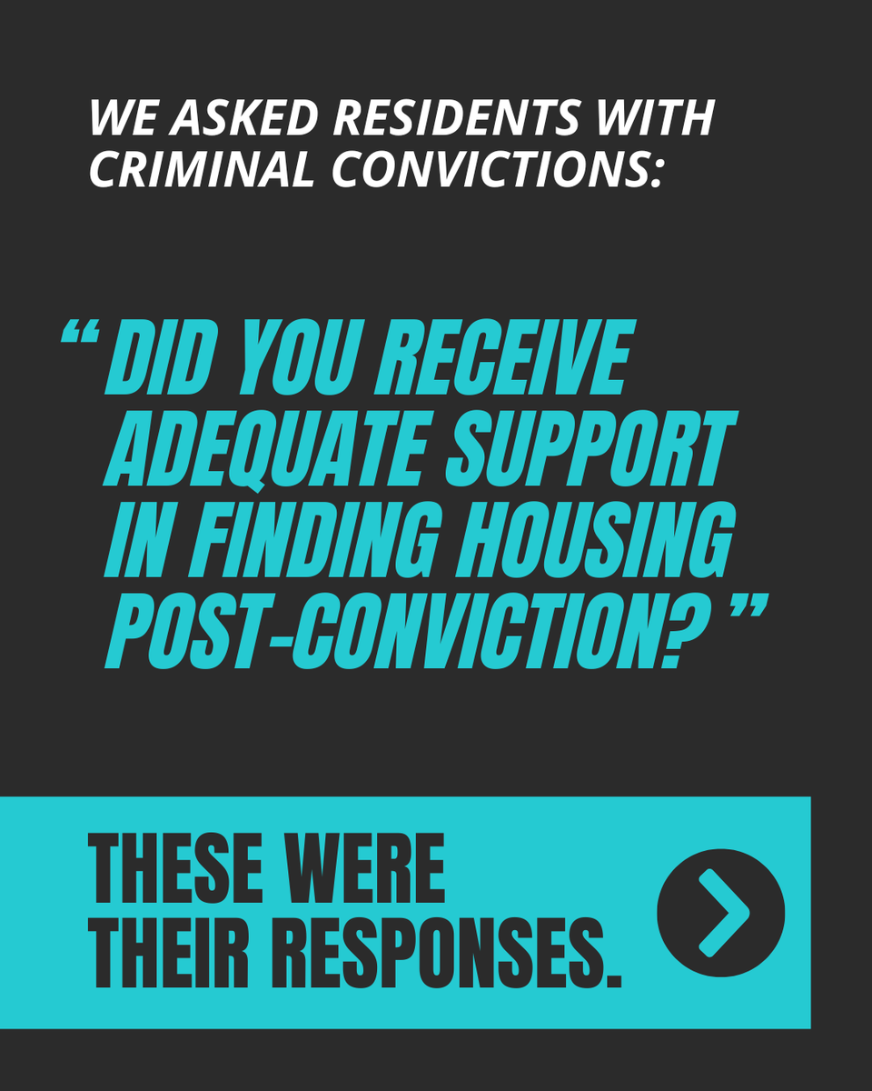 housingcenter's tweet image. In a recent survey, we asked residents with criminal convictions, "Did you receive adequate support in finding housing post-conviction?"
Read the full report examining experiences of finding housing with a criminal conviction in Cuyahoga County: tinyurl.com/36apvxdu