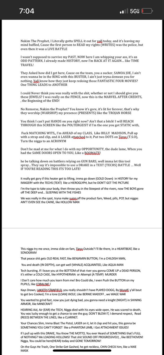 From our INSURRECTION 6 card ERBL presents :

🚨 Tieso ( <a href="/Tieso619/">Tieso</a> )  ( left side , went 1st )

                                          vs

Nakim The Prophet ( <a href="/NakimPvP/">NAKiM THE PROPHET</a> )  ( right side , went 2nd ) 🚨

Check this crazy battle out ❗️
Like/Repost/Share &amp; Follow us  ‼️