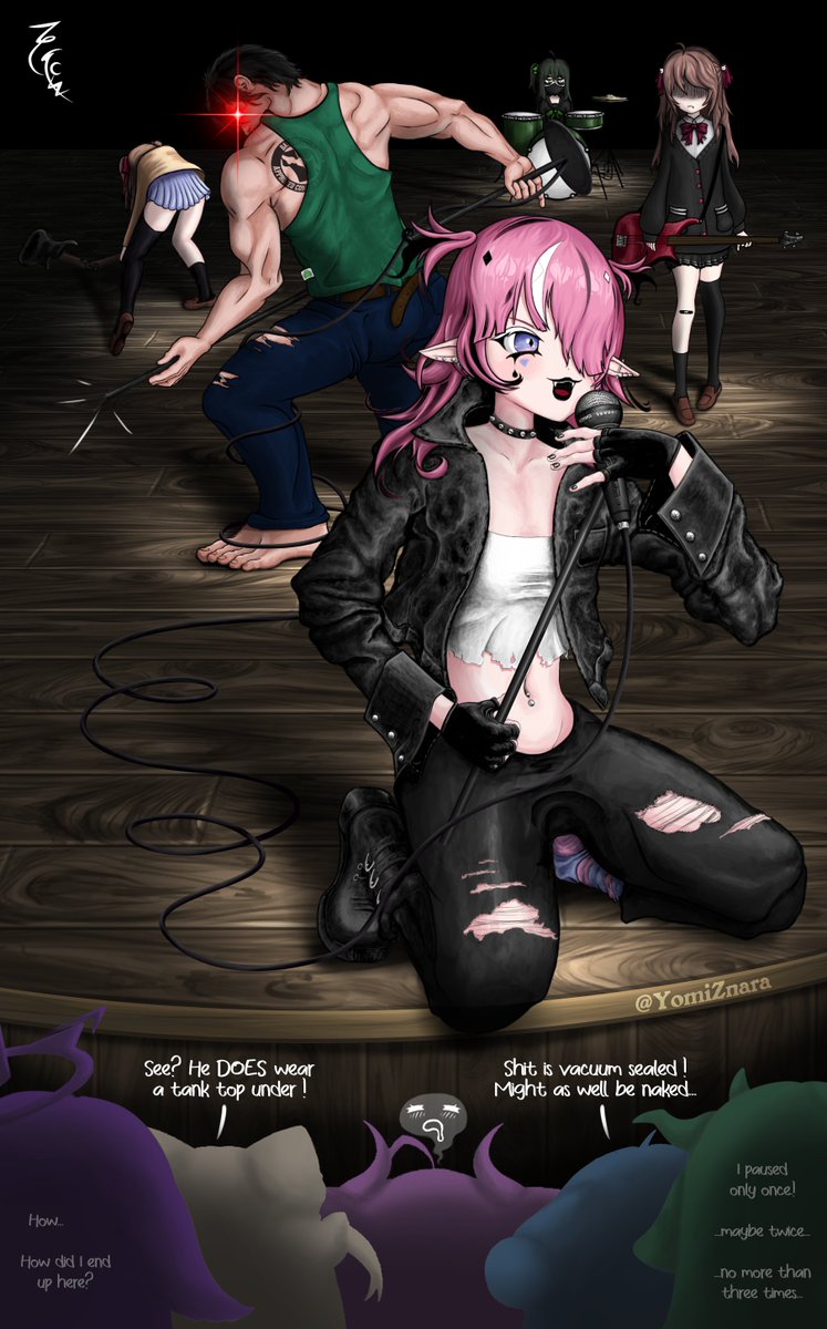 YomiZnara's tweet photo. Heavy Vetal is coming... wait, who just stole the mic?!
Follow for the incoming "extra context"!
#heartheartart
#camilart
Also, shout out to the lovely Backstreet Girls!
#MegalodonArt
#cweamart
#hanakyart
#aquwarium
#crart https://t.co/qLamSJcgWJ