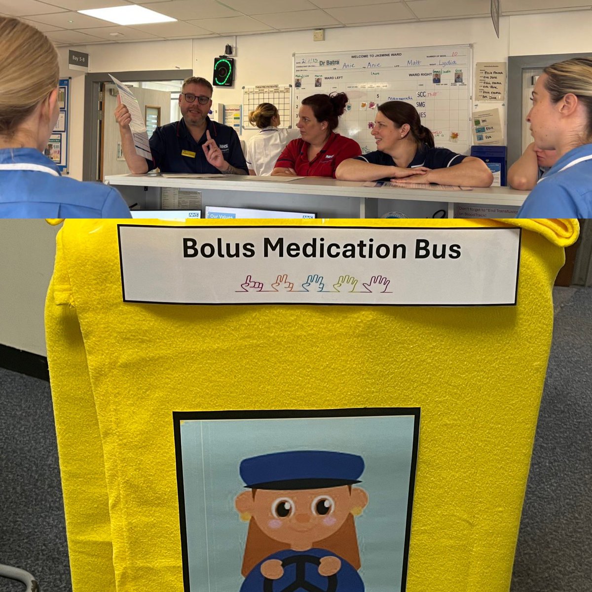 🚐💉 Day 3- Bolus Medication Toolbox Training <a href="/StockportNHS/">Stockport NHS FT</a> 
Our  Bus hit the road again to deliver hands-on training on safe and effective bolus medication administration. <a href="/helshow1/">HH</a> <a href="/NicolaFirth6/">Nicola Firth</a> <a href="/AoifeIsherwood/">#hellomynameis 🌻 Aoife 💚</a> <a href="/ChrisOL05142560/">Chris O'Loughlin</a> <a href="/Pollybegum3/">Polly Begum</a> <a href="/SueACarroll/">Sue Carroll</a>