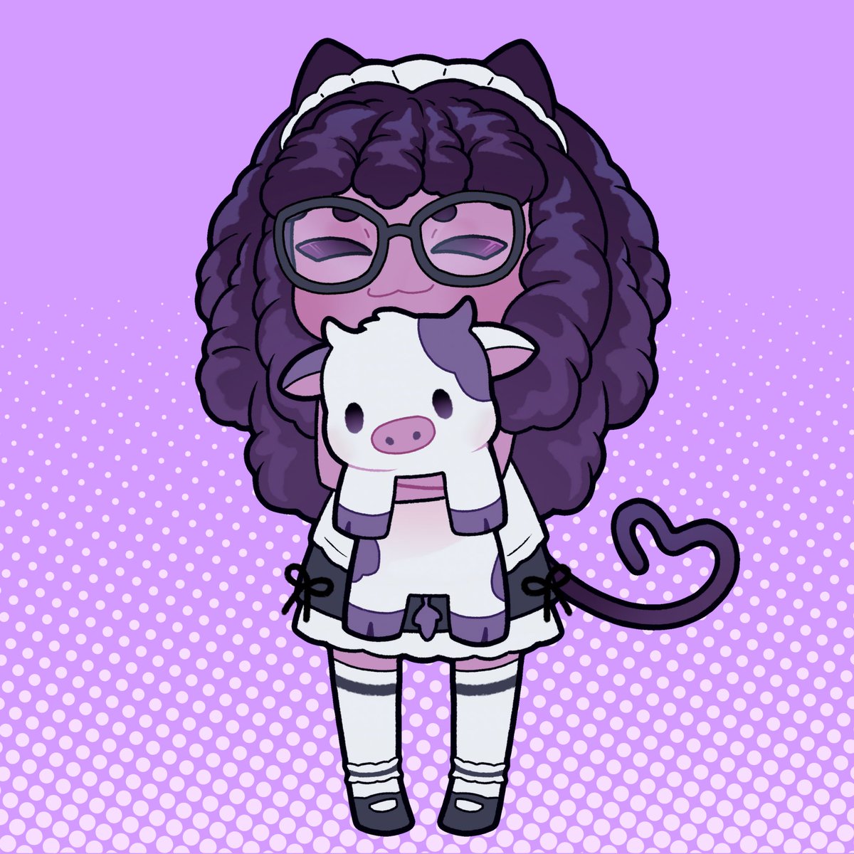aerokonekou's tweet photo. I hit 100 followers on Twitch after months of teetering right on the edge of it!!💜💫 (late announcement)

Thank you so much for helping me reach this goal!!!

To celebrate, I’m doing a special stream in about two weeks. More info soon!!💜💫
🎨: @scaredyrat_k (tysm!!) https://t.co/PmP7tvYoTw