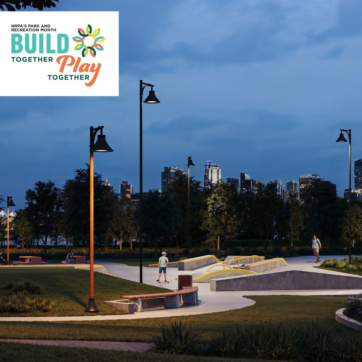 Each July, <a href="/NRPA_news/">NRPA news</a>  celebrates Park and Recreation Month. Cyclone is proud to support parks &amp; rec pros with lighting that enhances sustainable green spaces.

Taji brings renewed energy to a variety of playful public spaces.
cyclonelighting.com/products/taji/

#BuildTogetherPlayTogether