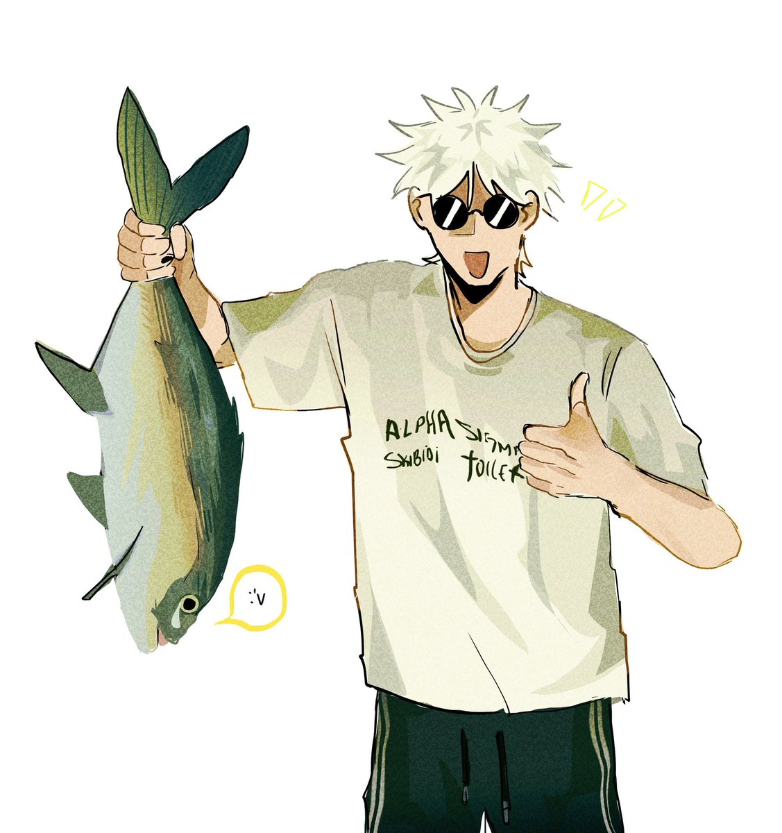 dumb doodle 🐟👍 
#gojo