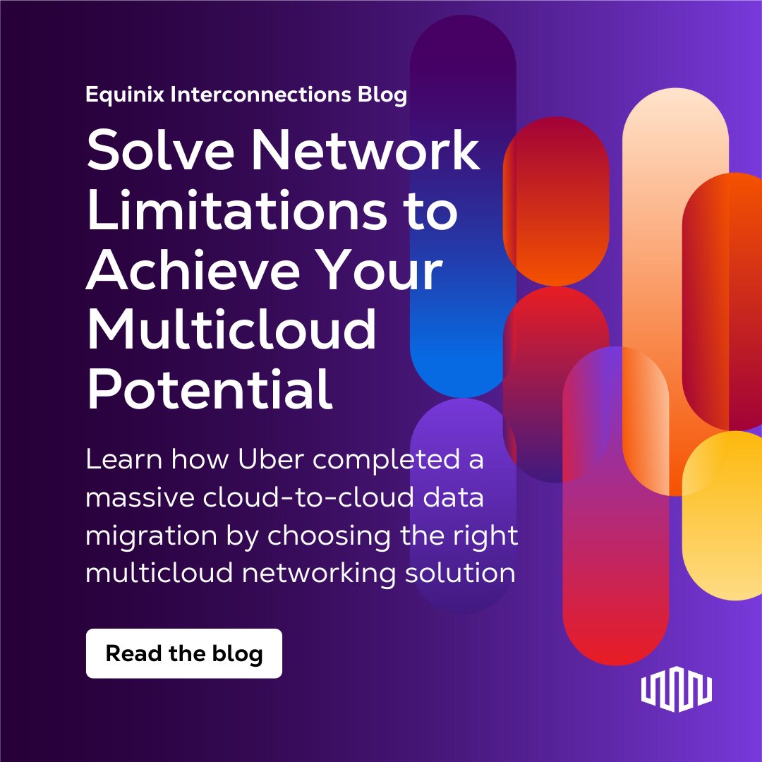 Need bandwidth that’s flexible? Equinix Fabric Cloud Router scales from 20 Gbps to 40 Gbps without breaking a sweat. Discover how Uber met their tight timeline with ease in our latest blog post. eqix.it/3HbBOcq