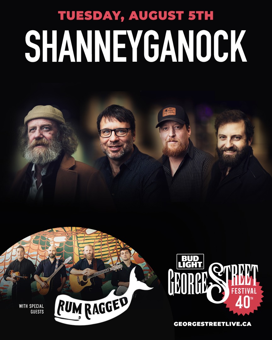 ✨Saturday, August 5✨

Shanneyganock
With special guests Rum Ragged

🎟️ Tickets ON SALE FRIDAY! 🎟️ 
georgestreetlive.ca/festival/ 

#GSF2025 #GeorgeStreet40 #ExploreNL #YYT
