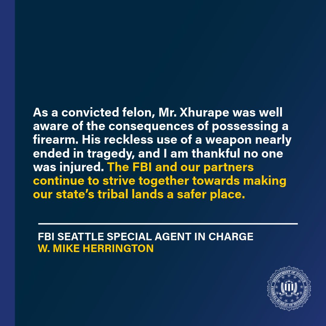 FBISeattle's tweet image. Omak Man Who Shot at a Person on the Colville Reservation Sentenced to Federal Prison. To read more, visit ow.ly/b1Bf50WjrX3