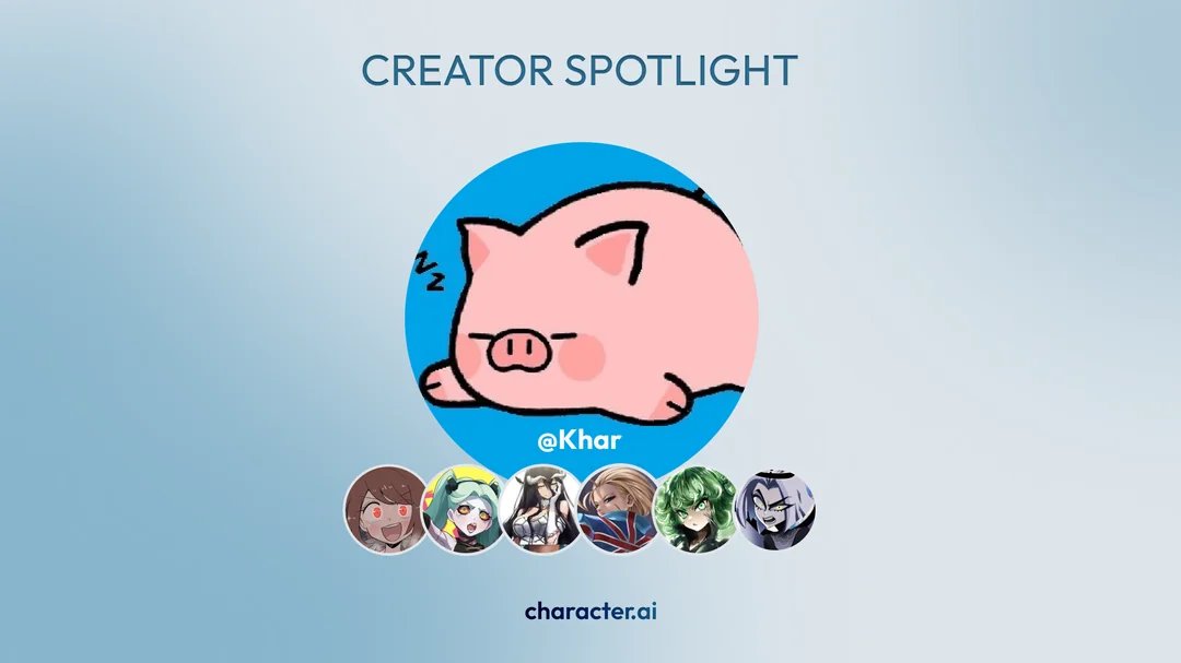 character_ai's tweet image. 🪩 CREATOR SPOTLIGHT 🪩
Meet Khar (or William)! Over 100 Characters created and keeps his definitions open so that anyone is free to learn how he creates beloved Characters like Albedo, Tatsumaki, and Rebecca!
Read more about Khar in our Character's Corner:…