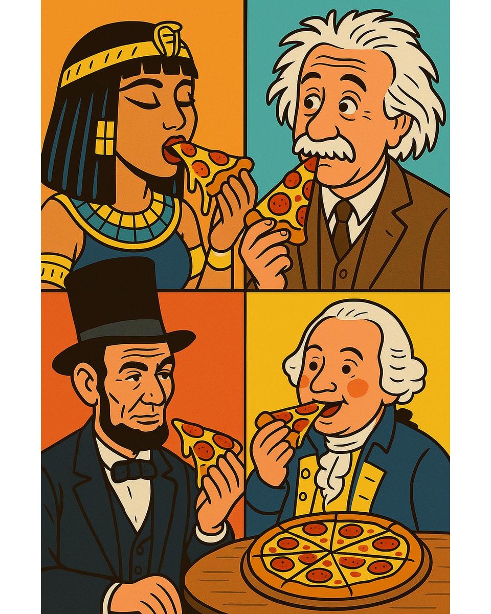 vegaspizzafest's tweet image. 🍕 PIZZA TIME MACHINE! If you could share a slice with ANY historical figure, who would it be and where? The 5th Annual Las Vegas Pizza Festival's coming Nov. 15th and tickets go on sale July 8th at vegaspizzafest.com. Get Early Bird pricing before they sells out!🕰️ 🐦⬛