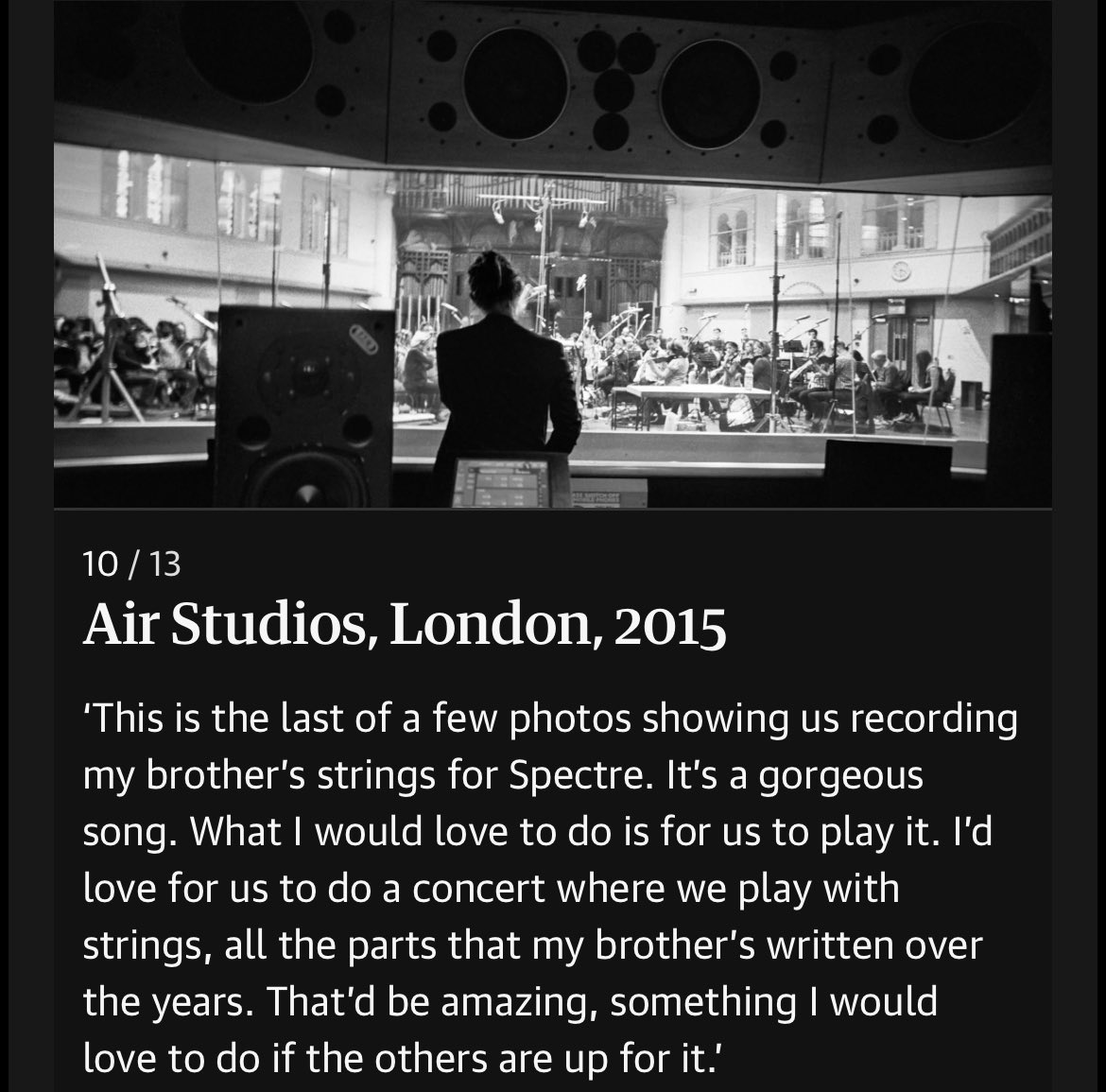 Did the LCO post a throwback of the BBC concert with The Smile because they’re maybe rehearsing for shows with Radiohead? They included the eyes so my mind is going crazy 👀

Colin is eager for this to happen