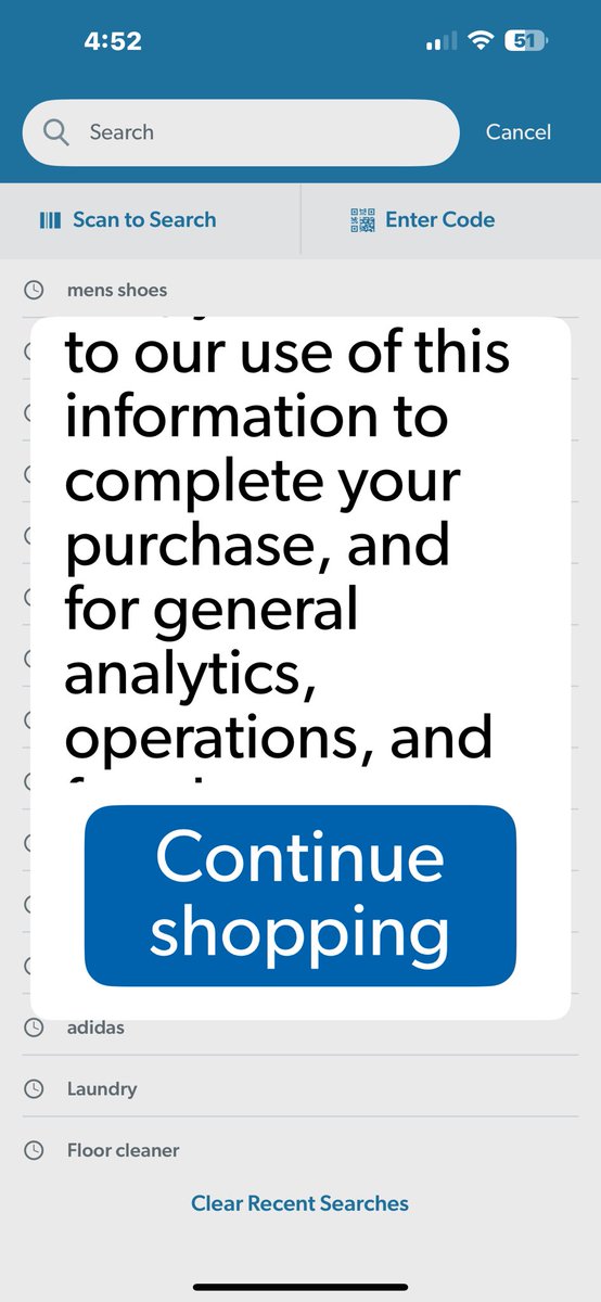 Well, I just jumped on my Sam’s Club app and I believe VIrginia wants to now get in my business.. what the actual Hell is this?