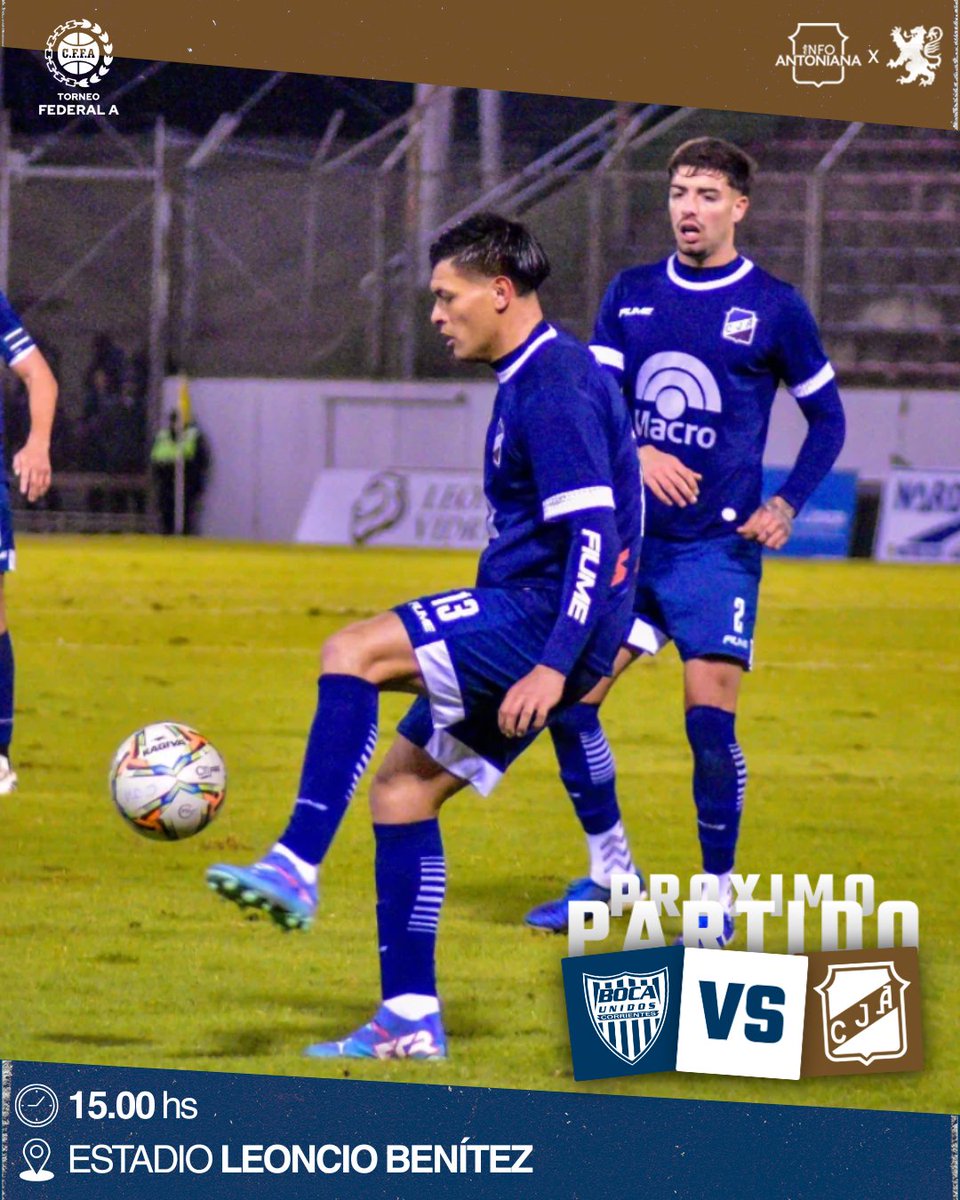 𝗧𝗼𝗿𝗻𝗲𝗼 𝗙𝗲𝗱𝗲𝗿𝗮𝗹 𝗔 ❜𝟮𝟱 - Fecha 17

🆚 Boca Unidos 
📆 Sábado 5 de Julio
📍 Leoncio Benítez
⌚ 15:00hs

📸 Centro Juventud Antoniana