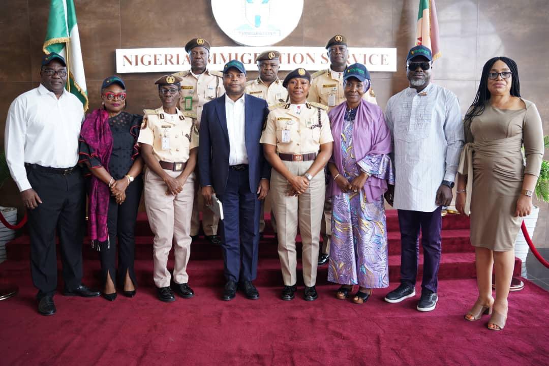 The Comptroller General, Nigeria Immigration Service, KN Nandap, pcc, mmis, fsmn, received a delegation from Renaissance Africa Energy Company Limited, led by Mr. Kayode Ogunleye, Vice President, Human Resource on a courtesy visit to the NIS Headquarters.

During the visit, Mr.