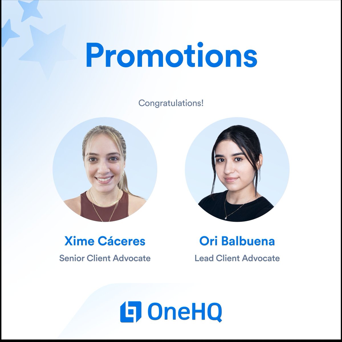Congrats to two of our Client Success team members on their recent promotions!

They have worked hard to truly understand our clients, solve the tough problems, and make sure people always get the help they need.

We’re lucky to have them and excited to see what’s next. 🚀