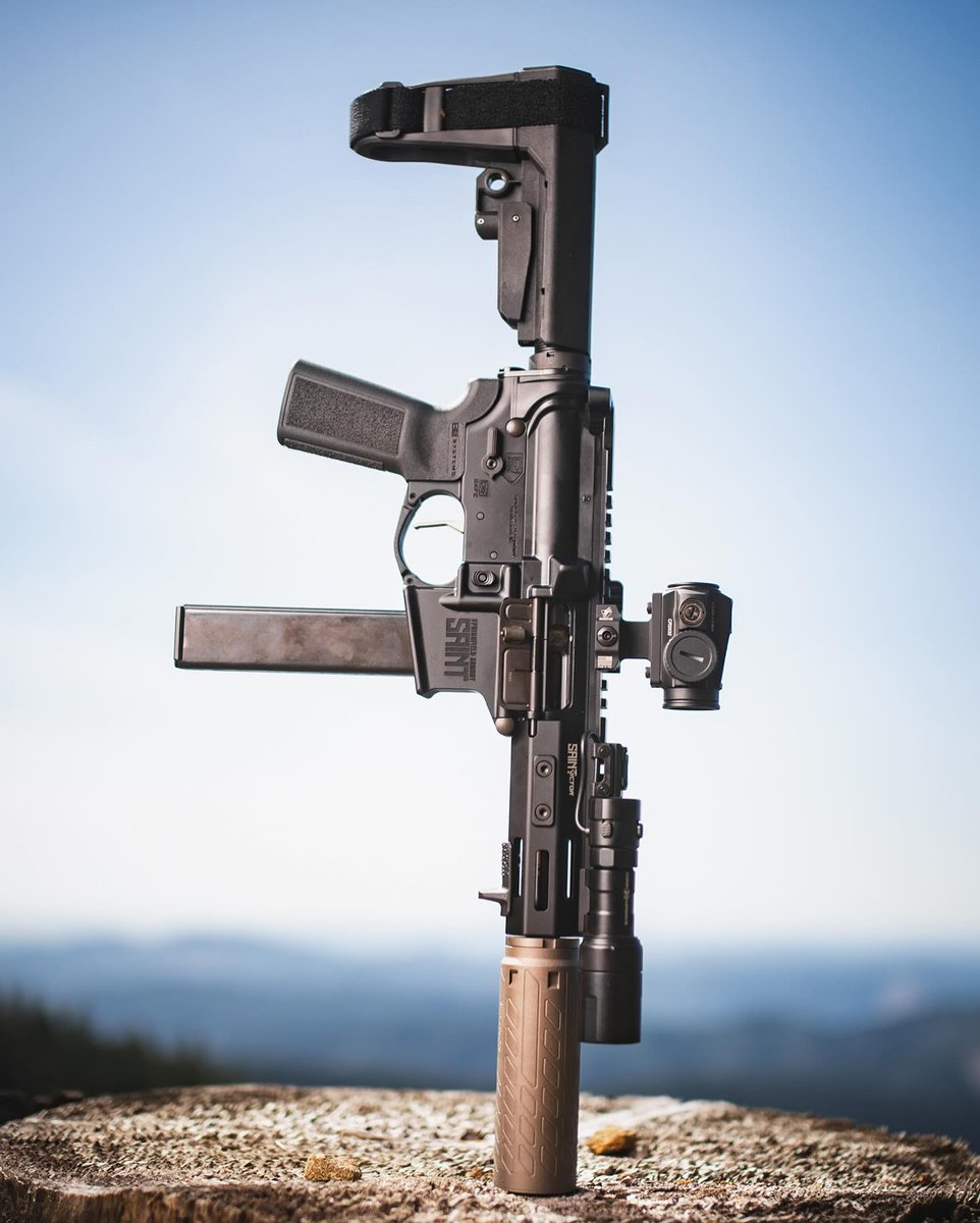 Proven_AO's tweet image. The Saint Victor Pistol from Springfield Armory combines a 7.5-inch CMV barrel with a free-float M-Lok handguard and enhanced nickel boron-coated trigger, giving you speed, control, and durability in a compact format. Chambered in 5.56mm or 9mm. @Springfield_Inc
