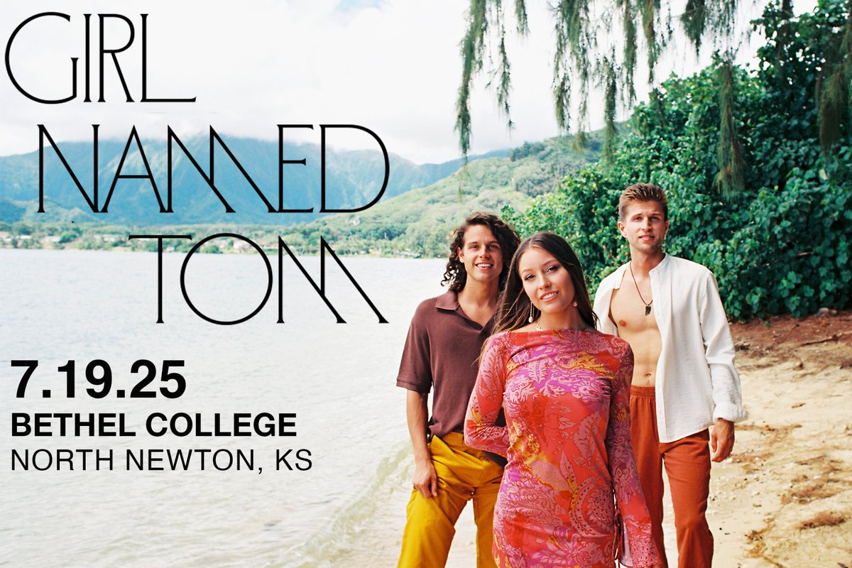 We’re thrilled to welcome Girl Named Tom to Bethel College in just 17 days! 
-July 19, 2025
-The Green at Bethel College, North Newton, KS

Don't miss this unforgettable night of music and community.
RSVP to the event to stay up-to-date: facebook.com/share/1Bkdi8xz…
