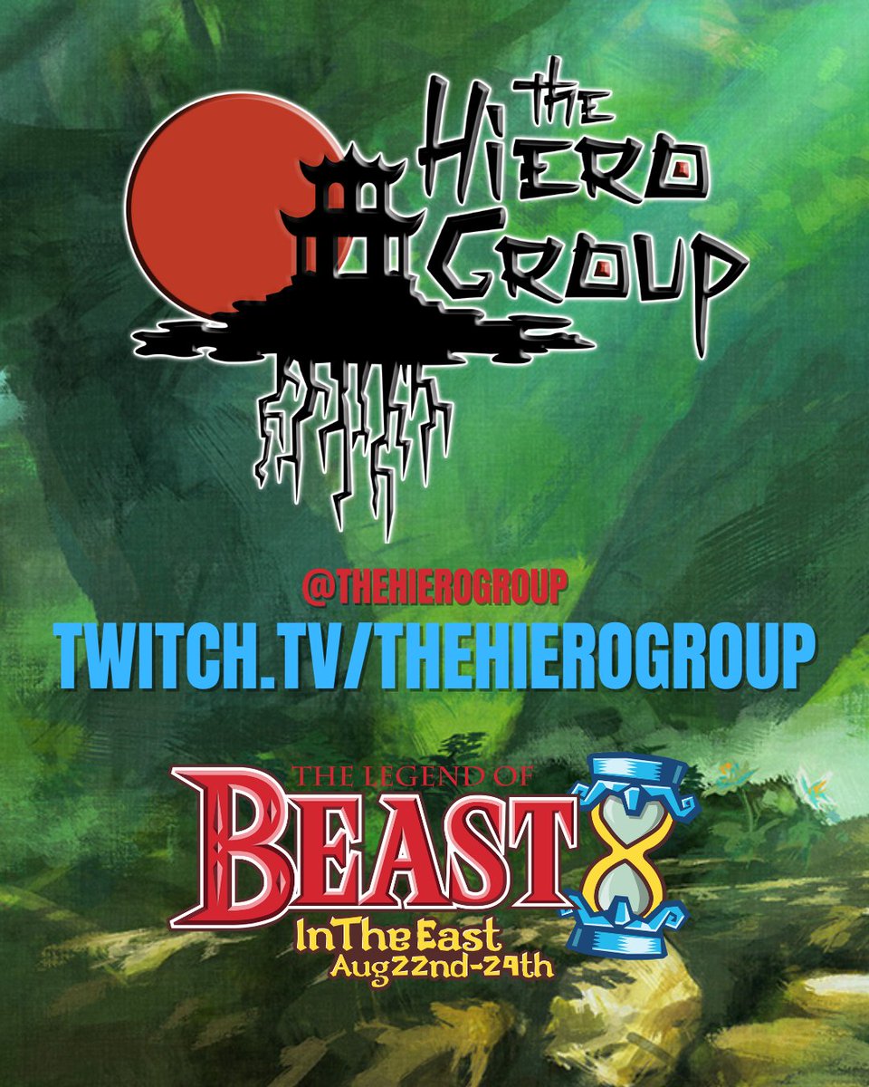 The Beast In The East (@thebitegaming) on Twitter photo This year we're doubling our FGC broadcasts, which means that we'll be bringing on some extra help, including the Stafford, VA based <a href="/TheHieroGroup/">πΉ The Hiero Group</a>!
Make sure to tune in on Twitch to catch #BITE8 from home!
8/22-8/24
Hampton, VA
start.gg/BITE8 This year we're doubling our FGC broadcasts, which means that we'll be bringing on some extra help, including the Stafford, VA based <a href="/TheHieroGroup/">πΉ The Hiero Group</a>!
Make sure to tune in on Twitch to catch #BITE8 from home!
8/22-8/24
Hampton, VA
start.gg/BITE8